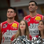 Photo officielle avec les cheerleaders