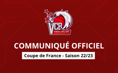 Communiqué officiel : Le VCB déclare forfait pour les 16ème de finale de Coupe de France